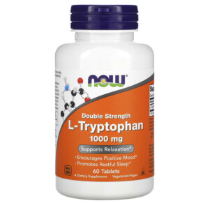 Thực phẩm chức năng NOW Foods L-Tryptophan Double Strength 1.000 mg 60 Tablets 733739001696
