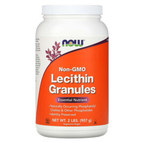 Thực phẩm chức năng NOW Foods Lecithin Granules Non-GMO 2 lbs (907 g) 733739022622