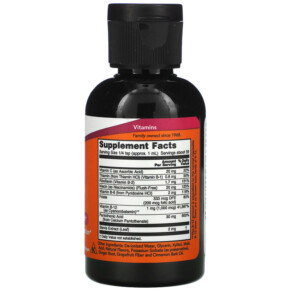 Thành phần vi chất của NOW Foods Liquid B-12 B-Complex 2 fl oz (59 ml) 733739004642