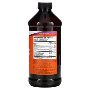 Thành phần vi chất của NOW Foods Liquid Glucosamine & Chondroitin with MSM 16 fl oz (473 ml) 733739031754