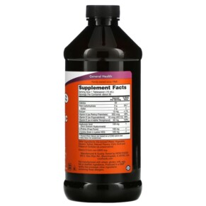 Thành phần vi chất của NOW Foods Liquid Hyaluronic Acid Berry 100 mg 16 fl oz (473 ml) 733739031594
