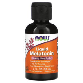 Thực phẩm chức năng NOW Foods Liquid Melatonin 2 fl oz (59 ml) 733739032614