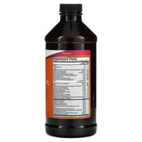 Thành phần vi chất của NOW Foods Liquid Multi Wild Berry 16 fl oz (473 ml) 733739037732