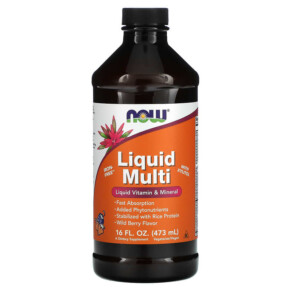 Thực phẩm chức năng NOW Foods Liquid Multi Wild Berry 16 fl oz (473 ml) 733739037732