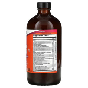 Thành phần vi chất của NOW Foods Liquid Multi with Xylitol Tropical Orange Iron-Free 16 fl oz (473 ml) 733739037725