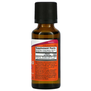 Thành phần vi chất của NOW Foods Liquid Vitamin D-3 Extra Strength 1.000 IU 1 fl oz (30 ml) 733739003713