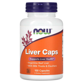 Thực phẩm chức năng NOW Foods Liver Caps 100 Capsules 733739024329