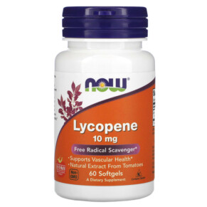 Thực phẩm chức năng NOW Foods Lycopene 10 mg 60 Softgels 733739030603