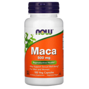 Thực phẩm chức năng NOW Foods Maca 500 mg 100 Veg Capsules 733739047212