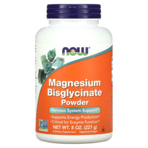 Thực phẩm chức năng NOW Foods Magnesium Bisglycinate Powder 8 oz (227 g) 733739012999