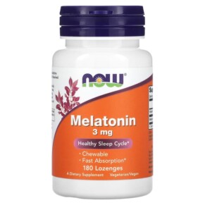 Thực phẩm chức năng NOW Foods Melatonin 3 mg 180 Lozenges 733739032591