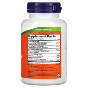 Thành phần vi chất của NOW Foods Men's Virility Power 120 Veg Capsules 733739033291