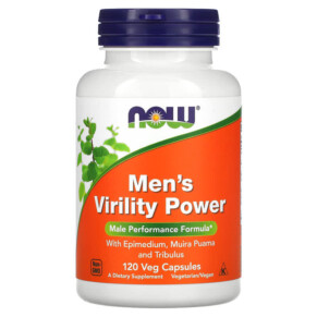 Thực phẩm chức năng NOW Foods Men's Virility Power 120 Veg Capsules 733739033291