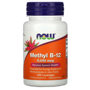 Thực phẩm chức năng NOW Foods Methyl B-12 5000 mcg 120 Lozenges 733739004932