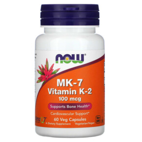 Thực phẩm chức năng NOW Foods MK-7 Vitamin K-2 100 mcg 60 Veg Capsules 733739009920