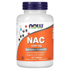 Thực phẩm chức năng NOW Foods NAC 1.000 mg 120 Tablets 733739001856