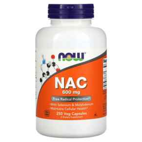 Thực phẩm chức năng NOW Foods NAC 600 mg 250 Veg Capsules 733739000866