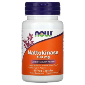 Thực phẩm chức năng NOW Foods Nattokinase 100 mg 60 Veg Capsules 733739031402