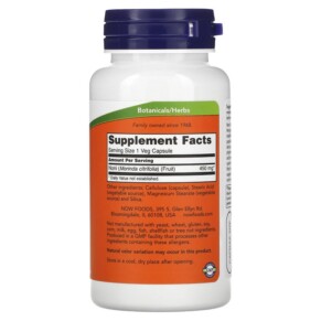 NOW Foods Noni 450 mg 90 Veg Capsules 3 Thành phần vi chất của NOW Foods Noni 450 mg 90 Veg Capsules 733739047120