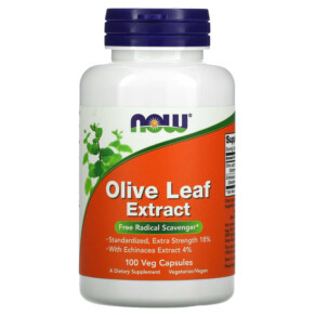 Thực phẩm chức năng NOW Foods Olive Leaf Extract 100 Veg Capsules 733739047465