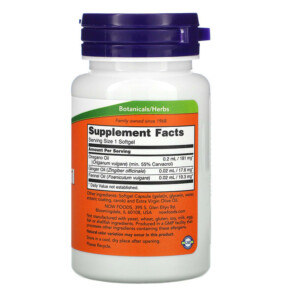 Thành phần vi chất của NOW Foods Oregano Oil 90 Softgels 733739047328