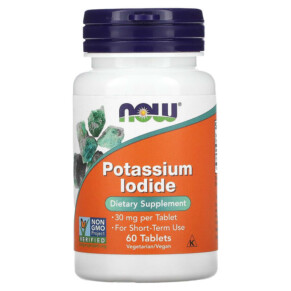Thực phẩm chức năng NOW Foods Potassium Iodide 30 mg 60 Tablets 733739014542