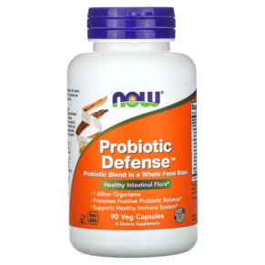 Thực phẩm chức năng NOW Foods Probiotic Defense 90 Veg Capsules 733739029188