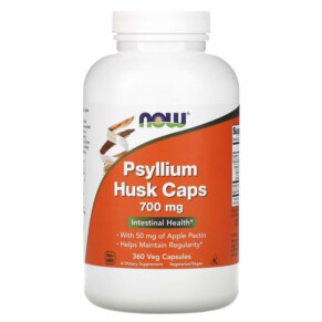 Thực phẩm chức năng NOW Foods Psyllium Husk Caps 700 mg 360 Veg Capsules 733739059741