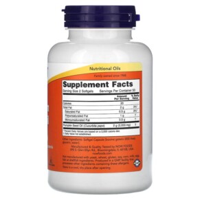 Thành phần vi chất của NOW Foods Pumpkin Seed Oil 500 mg 100 Softgels 733739018403