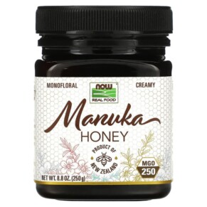 Thực phẩm chức năng NOW Foods Real Food Manuka Honey MGO 250 8.8 oz (250 g) 733739071408