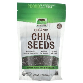 Thực phẩm chức năng NOW Foods Real Food Organic Chia Seeds 12 oz (340 g) 733739062444