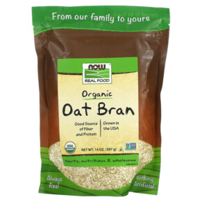 Thực phẩm chức năng NOW Foods Real Food Organic Oat Bran 14 oz (397 g) 733739059512