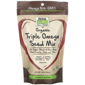 Thực phẩm chức năng NOW Foods Real Food Organic Triple Omega Seed Mix 12 oz (340 g) 733739063236