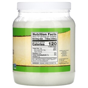 Thành phần vi chất của NOW Foods Real Food Organic Virgin Coconut Oil 54 fl oz (1.6 L) 733739017352