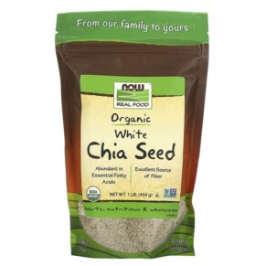 Thực phẩm chức năng NOW Foods Real Food Organic White Chia Seed 1 lb (454 g) 733739062413