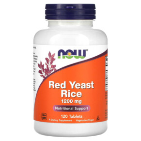 Thực phẩm chức năng NOW Foods Red Yeast Rice 1.200 mg 120 Tablets 733739035035