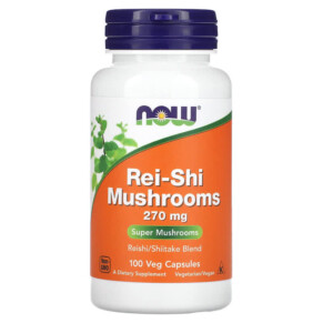 Thực phẩm chức năng NOW Foods Rei-Shi Mushrooms 270 mg 100 Veg Capsules 733739047335