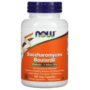Thực phẩm chức năng NOW Foods Saccharomyces Boulardii 5 Billion CFU 120 Veg Capsules 733739029522
