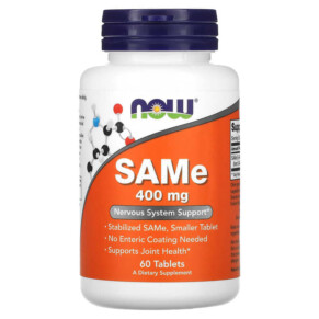 Thực phẩm chức năng NOW Foods SAMe 400 mg 60 Tablets 733739001412