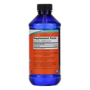 Thành phần vi chất của NOW Foods Silver Sol 8 fl oz (237 ml) 733739014085