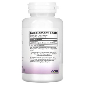 NOW Foods Solutions Bamboo Silica Beauty 90 Veg Capsules 3 Thành phần vi chất của NOW Foods Solutions Bamboo Silica Beauty 90 Veg Capsules 733739084040