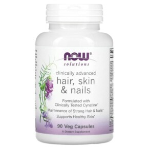 Thực phẩm chức năng NOW Foods Solutions Clinically Advanced Hair Skin & Nails 90 Veg Capsules 733739033734