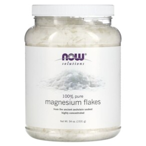 Thực phẩm chức năng NOW Foods Solutions Magnesium Flakes 100% Pure 54 oz (1531 g) 733739077387
