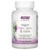 NOW Foods Solutions Vegan Hair Skin & Nails 90 Veg Capsules 5 Thực phẩm chức năng NOW Foods Solutions Vegan Hair Skin & Nails 90 Veg Capsules 733739033819