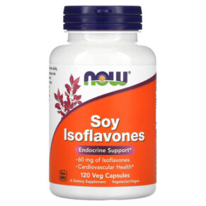 Thực phẩm chức năng NOW Foods Soy Isoflavones 120 Veg Capsules 733739032881