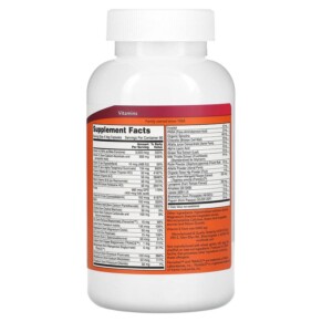 Thành phần vi chất của NOW Foods Special Two Multi Vitamin 240 Veg Capsules 733739038692