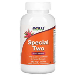 Thực phẩm chức năng NOW Foods Special Two Multi Vitamin 240 Veg Capsules 733739038692