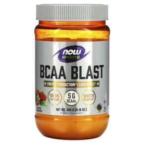 Thực phẩm chức năng NOW Foods Sports BCAA Blast Natural Raspberry 21.16 oz (600 g) 733739002181