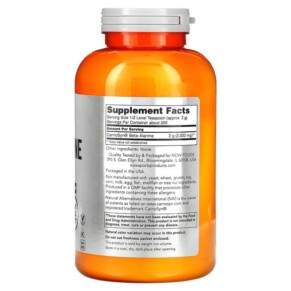 Thành phần vi chất của NOW Foods Sports Beta-Alanine Pure Powder 17.6 oz (500 g) 733739020079