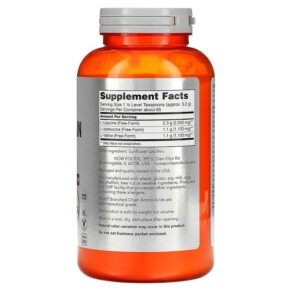 Thành phần vi chất của NOW Foods Sports Branched-Chain Amino Acid Powder 12 oz (340 g) 733739002136